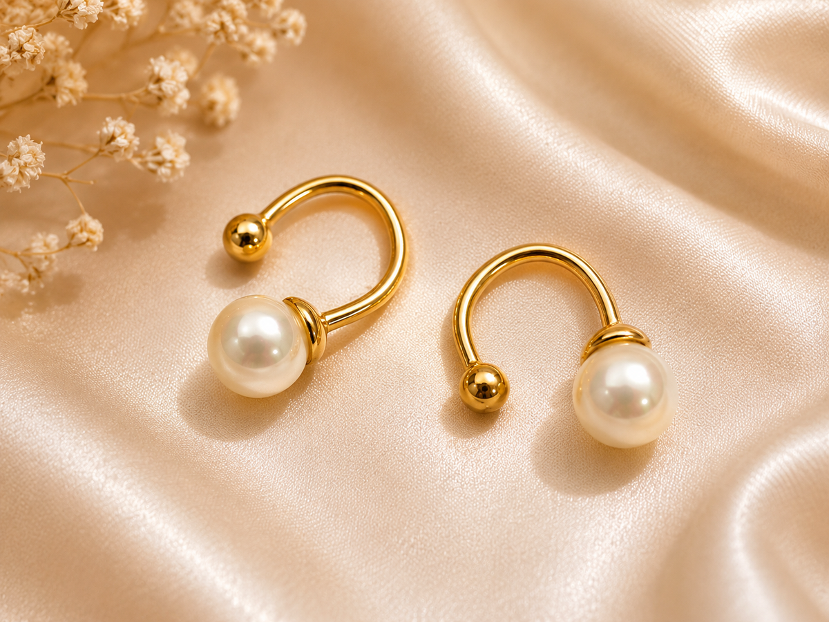 Pearl Éclat Open Cuff Ring